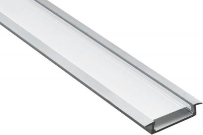 Встраиваемый алюминиевый профиль 2000х30,8х6мм, для всех лент (арт. - CAB252)