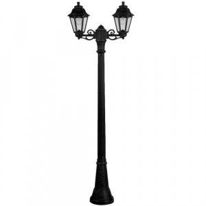 Садово-парковый уличный фонарный столб - 2,34м (E22.157.S20.BYF1R) Fumagalli RICU BISSO/ANNA 2L, 1х6W LED-FIL (1600 Lm/2700К)