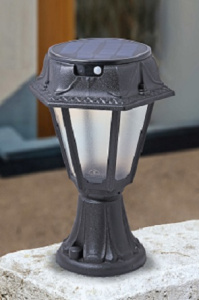 Ландшафтный фонарь FUMAGALLI MINILOT/ROSETTA чёрный, полупрозрачный, SOLAR LED, 4000К