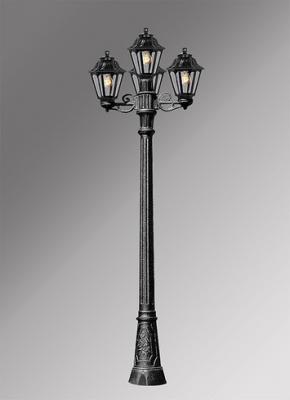 Садово-парковый столб светильник фонарь - 1,98м (E22.158.S31.VXF1R) Fumagalli ARTU BISSO/ANNA 2+1, 1х6W LED-FIL (3200 Lm/2700К)
