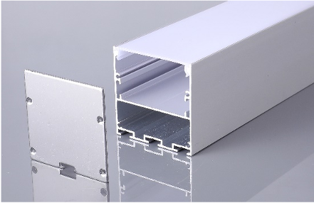 Подвесной/Накладной алюминиевый профиль, Серебристый анодированный 2000х50х50мм (ViaSvet арт. - SP292)