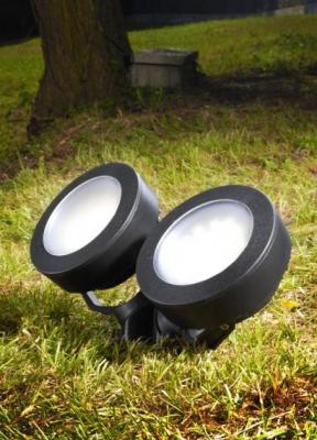 Садовый уличный прожектор (ландшафтная подсветка) (4M1.000.000.AXG2L) Fumagalli TOMMY 2L, 2х3W LED-CMD (700 Lm/4000К)