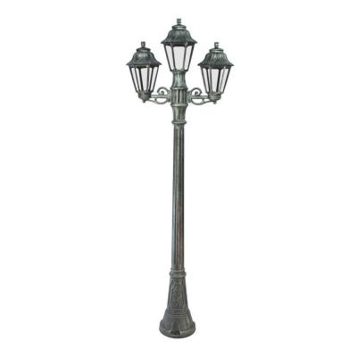 Садово-парковый столб светильник фонарь - 1,98м (E22.158.S21.BXF1R) Fumagalli ARTU BISSO/ANNA 2+1, 1х6W LED-FIL (/2700К)