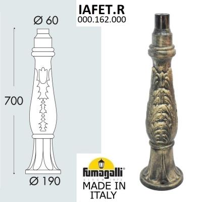 Парковый столб FUMAGALLI IAFET, античная бронза