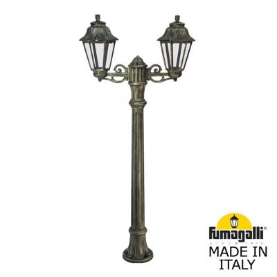Садовый светильник-столбик FUMAGALLI ALOE*R BISSO/ANNA 2L, античная бронза