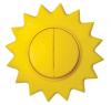 Happy Солнце - Выключатель 2кл. (зажимы без винтов) 10A, желтый - 16.61.004