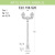 Садово-парковый столб светильник фонарь - 1,85м (E22.158.S20.AXF1L) Fumagalli ARTU BISSO/ANNA 2L, 1х6W LED-FIL (1600 Lm/4000К)