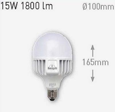 Лампа светодиодная E27 220v/15w LED-HIP, 1800Lm, 4000К