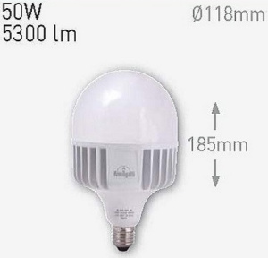 Лампа светодиодная E27 220v/50w LED-HIP, 5000Lm, 4000К