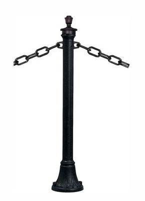 Столб ограждение без цепей MIZAR-BOLLARD чёрный, 000.150.000.АО