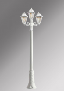 Садово-парковый уличный фонарный столб - 2,3м (E22.156.S21.WXF1L) Fumagalli GIGI BISSO/ANNA 2+1, 1х6W LED-FIL (2400 Lm/4000К)