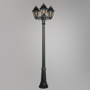 Садово-парковый уличный фонарный столб - 2,09м (E22.156.S30.AXF1R) Fumagalli GIGI BISSO/ANNA 3L, 1х6W LED-FIL (1600 Lm/2700К)