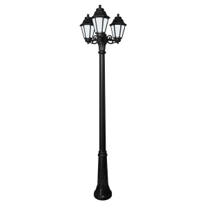 Садово-парковый уличный фонарный столб - 2,34м (E22.157.S30.BXF1R) Fumagalli RICU BISSO/ANNA 3L, 1х6W LED-FIL (2400 Lm/2700К)