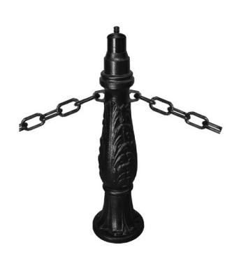 Столб ограждение без цепей, IAFET.R-BOLLARD чёрный 000.160.000.АО