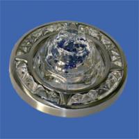 Светильник встраиваемый MR16 круг-компас, синее конфетти/сатин никель