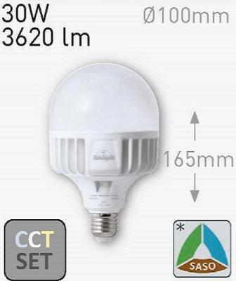 Лампа светодиодная E27 220v/30w LED-HIP CCT, 3620Lm, 3000/4000К