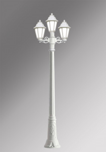 Садово-парковый уличный фонарный столб - 2,3м (E22.156.S21.WYF1L) Fumagalli GIGI BISSO/ANNA 2+1, 1х6W LED-FIL (2400 Lm/4000К)
