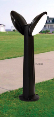Садовый светильник-столбик наклонный FUMAGALLI GABRI REMI/LUCIA 2L, черный