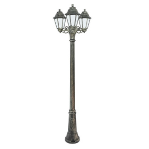 Садово-парковый уличный фонарный столб - 2,09м (E22.156.S30.VYF1R) Fumagalli GIGI BISSO/ANNA 3L, 1х6W LED-FIL (1600 Lm/2700К)