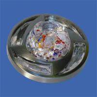 Светильник встраиваемый MR16 круг фреза, цветное конфетти/перламутровый никель
