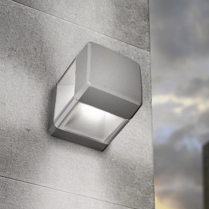 Уличный настенный светильник (DS2.560.000.LXG1R) Fumagalli ELISA WALL, 1х3W LED-CMD (350 Lm/3000К)