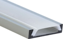 Накладной алюминиевый профиль, Серебристый анодированный 2000х15,2х6мм БЕЗ крепежных клипс (Viasvet арт. - SP261)