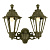 Уличный настенный светильник (бра) (E22.141.000.BXF1R) Fumagalli PORPORA/ANNA, 2х6W LED-FIL (1600 Lm/2700К)