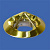 Светильник встраиваемый MR16 50Вт неповоротный, сатин золото