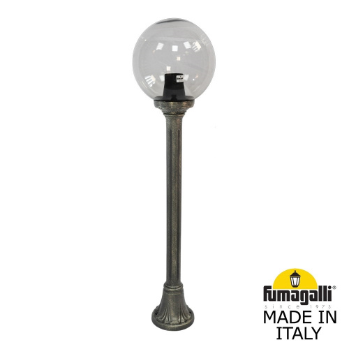 Садовый светильник-столбик FUMAGALLI MIZAR.R/G250, античная бронза