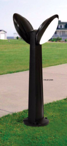 Садовый светильник-столбик наклонный FUMAGALLI GABRI REMI/LUCIA 2L, серый