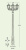 Садово-парковый уличный фонарный столб - 2,09м (E22.156.S30.BYF1R) Fumagalli GIGI BISSO/ANNA 3L, 1х6W LED-FIL (1600 Lm/2700К)