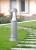 Садовый светильник-столбик Fumagalli SAURO 800, белый