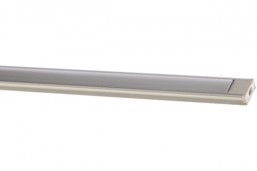 Накладной алюминиевый профиль, Серебристый анодированный 1000х15,2х6мм БЕЗ крепежных клипс (Viasvet арт. - SP261.1)