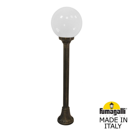 Садовый светильник-столбик FUMAGALLI MIZAR.R/G250, античная бронза